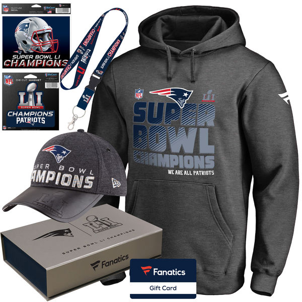 New England Patriots Super Bowl LI Champions Limited Edition Gift Box Set